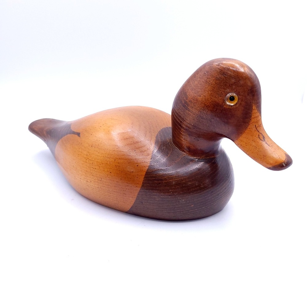 1982 Big Sky Carvers Vintage Wood Duck Decoy Hand Carved Vintage Craig Fellows